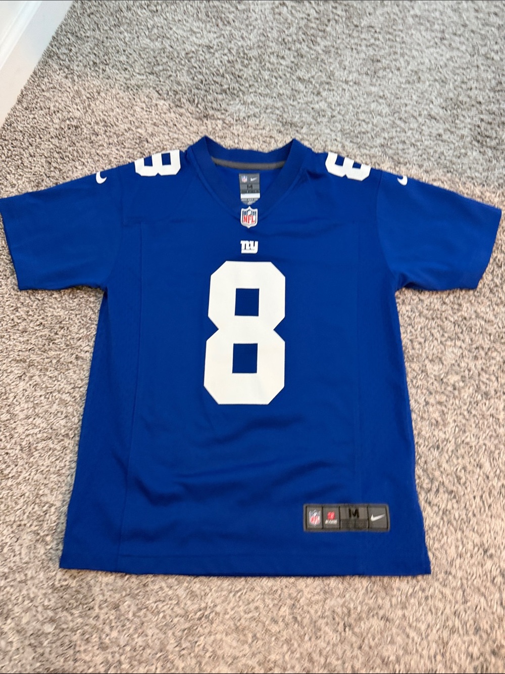Nike Kids Royal Blue NY Giants #8 Jersey